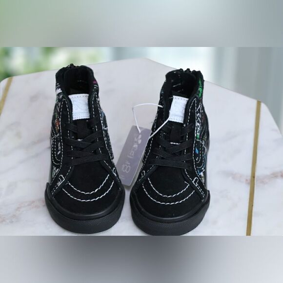 🔥🔥 Vans X Disney 100 Toddler Kids SK8-Hi Zip Villains Size 6 - Picture 16 of 16